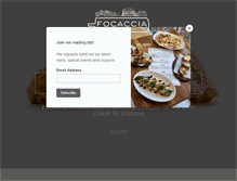 Tablet Screenshot of focaccia.us